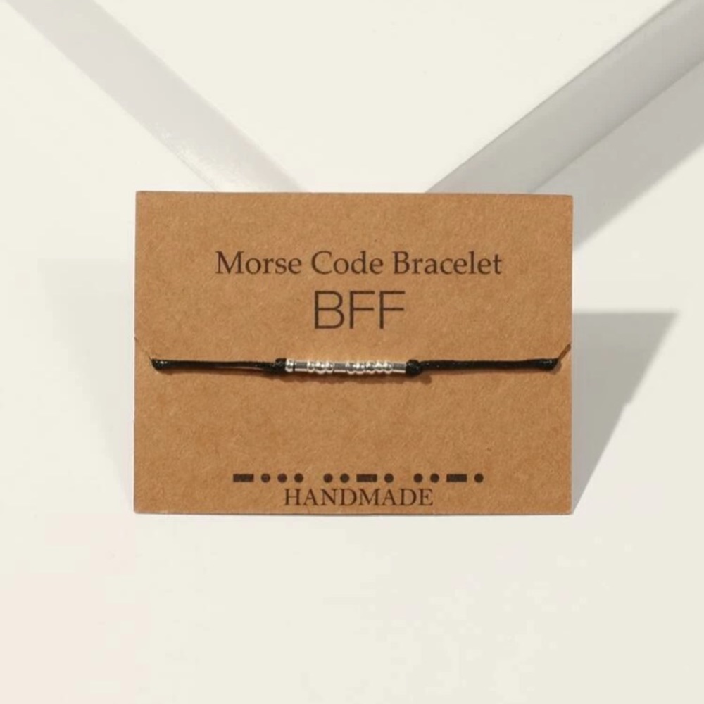 BFF Morse Code Bracelet